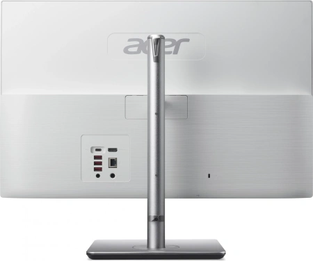 Моноблок Acer Aspire C24-195ES 23.8" Full HD Core Ultra 5 125U (1.3) 8Gb SSD512Gb Graphics CR Eshell GbitEth WiFi BT 65W клавиатура мышь Cam серебристый 1920x1080