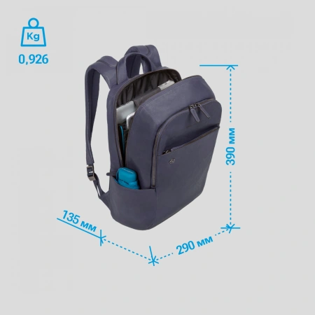 Рюкзак унисекс Piquadro Black Square CA3214B3/BLU4 синий кожа