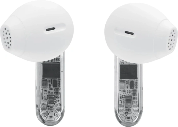 Гарнитура вкладыши JBL Tune Flex 2 Ghost Edition прозрачный/белый беспроводные bluetooth в ушной раковине (JBLTFLEX2GWHT)