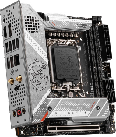 Материнская плата MSI MPG Z790I EDGE WIFI Soc-1700 Intel Z790 2xDDR5 mini-ITX AC`97 8ch(7.1) 2.5Gg R
