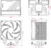 Устройство охлаждения(кулер) ID-Cooling Frozn A610 ARGB Wh Soc-AM5/AM4/1151/1200/2066/1700 4-pin 29.
