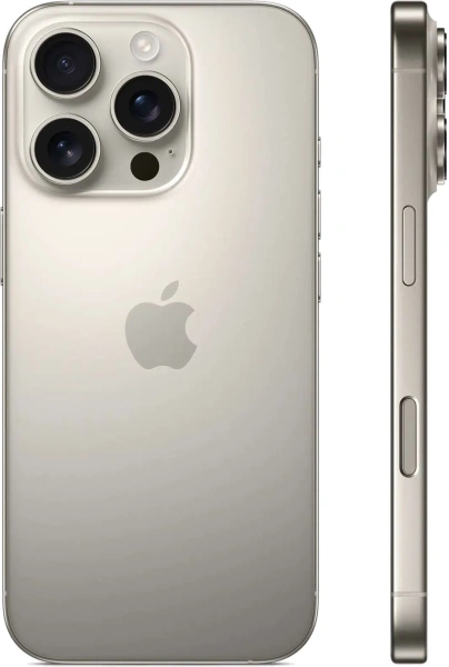 Смартфон Apple iPhone 16 Pro 256Gb титан моноблок 3G 4G 1Sim 6.3" 1206x2622 iOS 18 48Mpix 802.11 a/b/g/n/ac/ax/be NFC GPS Protect