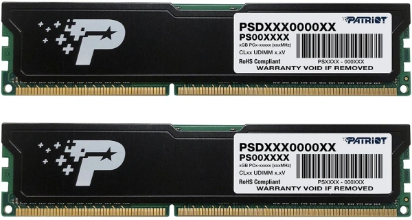Память DDR3 2x8GB 1600MHz Patriot PSD316G1600KH Signature RTL PC3-12800 CL11 DIMM 240-pin 1.5В kit с