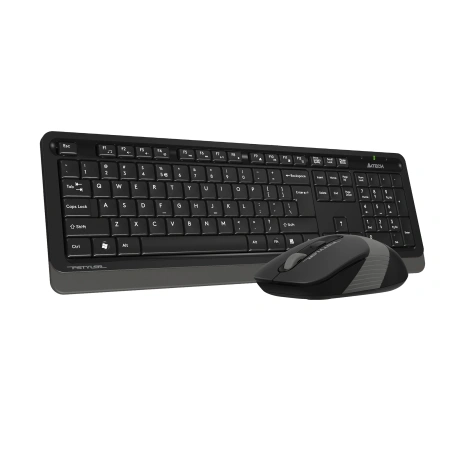 Клавиатура + мышь A4Tech Fstyler FG1010 клав:черный/серый мышь:черный/серый USB беспроводная Multimedia (FG1010 GREY)