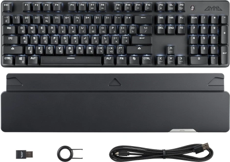 Клавиатура GMNG GG-KB785XW механическая черный/серый USB беспроводная BT/Radio Multimedia for gamer Touch LED (подставка для запястий) (1901105)