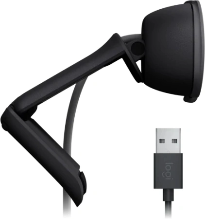 Камера Web Logitech HD Webcam Brio 90 графитовый 2Mpix (1920x1080) USB Type-C с микрофоном (960-0015