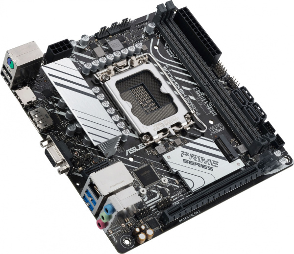 Материнская плата Asus PRIME H610I-PLUS-CSM Soc-1700 Intel H610 2xDDR5 mini-ITX AC`97 8ch(7.1) GbLAN