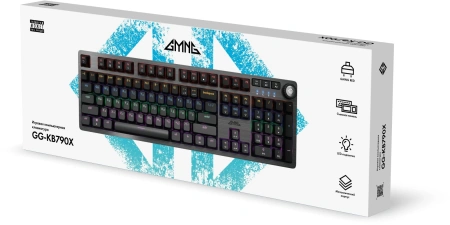 Клавиатура GMNG GG-KB790X механическая черный/серый USB Multimedia for gamer LED (1913918)