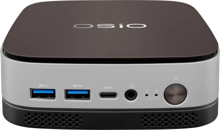 ПК Мини Osio BaseLine B51i-016 i5 1235U (1.3) 16Gb SSD512Gb Iris Xe без ОС GbitEth WiFi BT 59.85W коричневый/серебристый