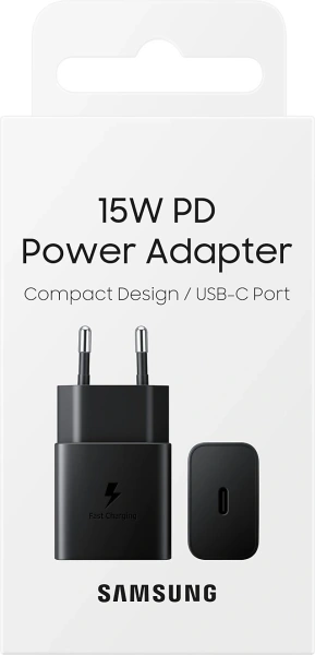 Сетевое зар./устр. Samsung EP-T1510N 2A+1.67A (PD) USB Type-C Samsung черный (EP-T1510NBEGEU)
