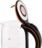 Чайник электрический Vitek VT-7005 1.7л. 2200Вт серебристый корпус: стекло/металл