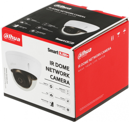Камера видеонаблюдения IP Dahua DH-IPC-HDBW2230EP-S-0360B-S2 3.6-3.6мм цв. корп.:белый