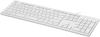Клавиатура Оклик 500M белый USB slim Multimedia