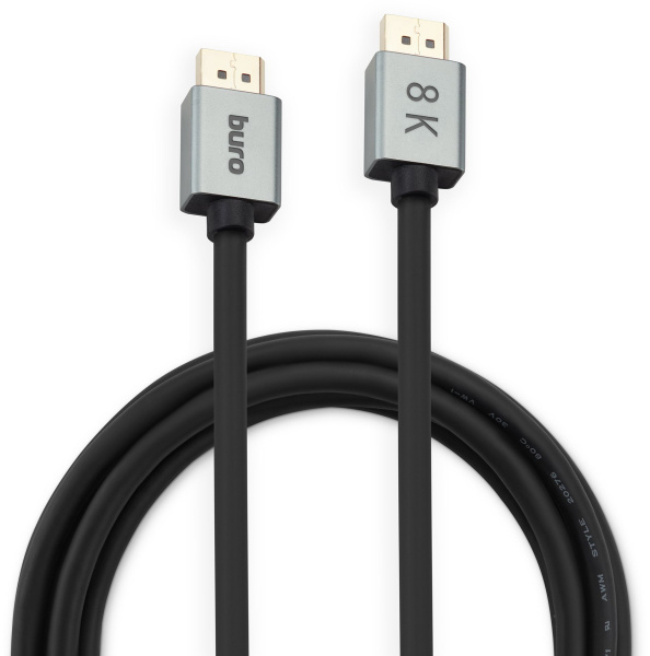 Кабель аудио-видео Buro DisplayPort (m)/DisplayPort (m) 1.5м. позолоч.конт. черный (BHP-DPP-1.4-1.5G)