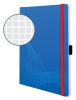 Блокнот Avery Zweckform NOTIZIO 7041 A5 80стр. клетка мягкая обложка фиксирующая резинка прошитый синий