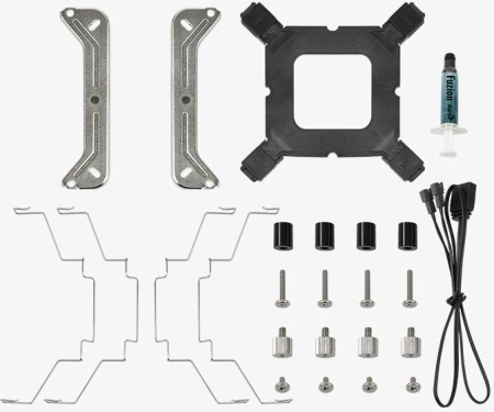 Устройство охлаждения(кулер) Aerocool Rime 4 Dual ARGB PWM 4P Soc-AM5/AM4/1151/1200/2066/1700 4-pin