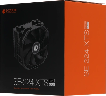 Устройство охлаждения(кулер) ID-Cooling SE-224-XTS MINI BLACK Soc-AM5/AM4/1151/1200/1700 4-pin 16-32