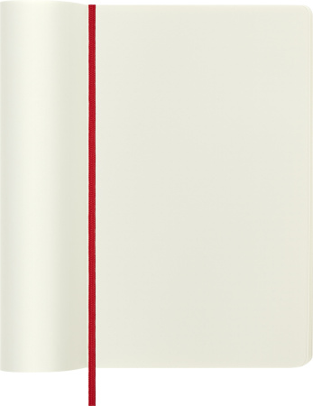 Блокнот Moleskine CLASSIC SOFT QP618F2 Large 130х210мм 192стр. нелинованный мягкая обложка красный