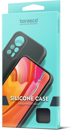 Чехол (клип-кейс) BoraSCO для Infinix Note 40 Pro Silicone Case черный (73181)