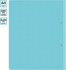 Папка на 2-х кольцах Бюрократ Pastel PAST0812/2RBLUE A4 пластик 0.5мм кор.27мм торц.карм с бум. встав голубой