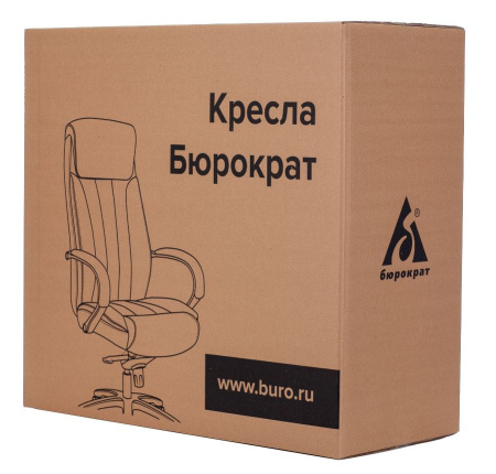 Кресло руководителя Бюрократ T-9908 черный кожа крестов. металл/дерево