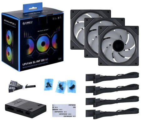 Вентилятор Lian-Li Uni Fan IN 120 Triple 7-pin 29dB LED Ret