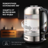 Чайник электрический Hyundai HYK-G4034 1.8л. 2200Вт черный/прозрачный (корпус: стекло)