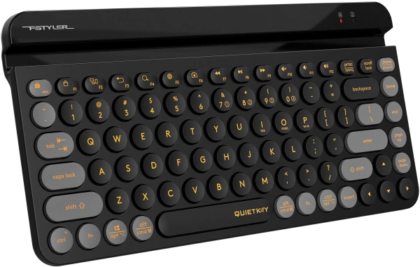 Клавиатура A4Tech Fstyler FBK30 черный/серый USB беспроводная BT/Radio slim Multimedia (FBK30 BLACKCURRANT)