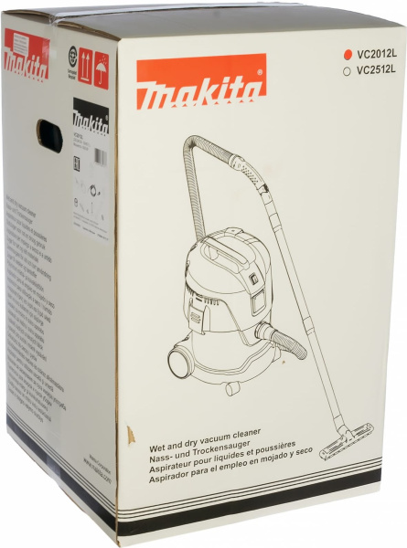 Строительный пылесос Makita VC2012L 1000Вт (уборка: сухая/влажная) зеленый