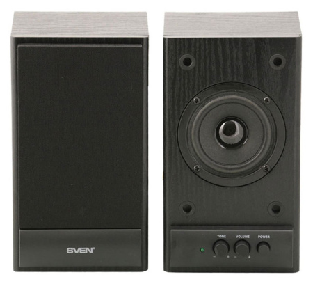 Колонки Sven SPS-607 2.0 черный 6Вт