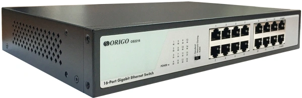 Коммутатор Origo OS2216 OS2216/A1A (L2) 16x1Гбит/с неуправляемый