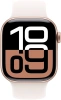 Смарт-часы Apple Watch Series 10 A2997 42мм OLED корп.розовое золото Sport Band рем.белый разм.брасл.:150-200мм (MWWJ3LW/A)
