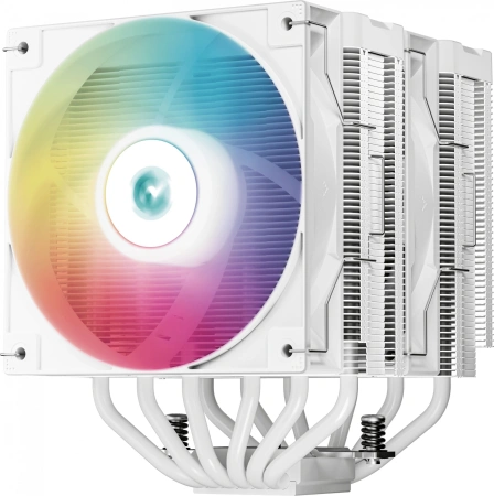 Устройство охлаждения(кулер) Deepcool AG620 Digital Wh ARGB Soc-AM5/AM4/1151/1200/2066/1700 4-pin 29