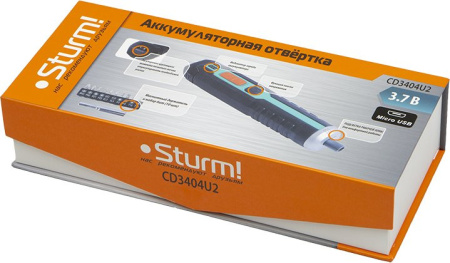 Отвертка аккум. Sturm! CD3404U2 аккум. патрон:шестигранник 6.35 мм (1/4)