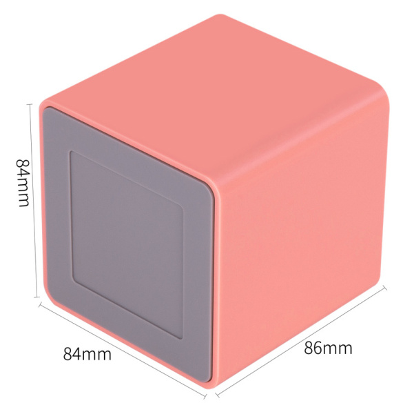 Подставка Deli ENS011PINK Nusign 2отд. для письменных принадлежностей 84х84х86мм розовый пластик