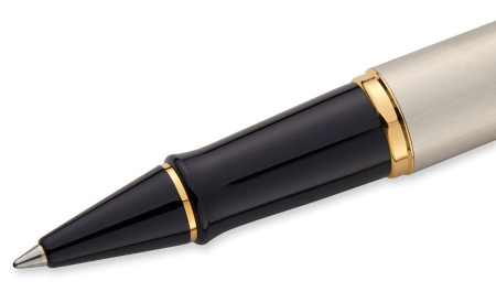 Ручка роллер Waterman Expert 3 (CWS0951980) Steel GT F черн. черн. подар.кор.