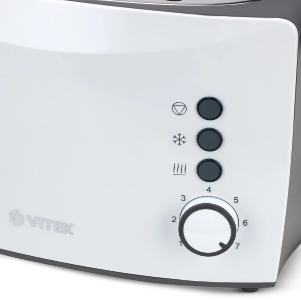 Тостер Vitek VT-7166 800Вт черный/белый