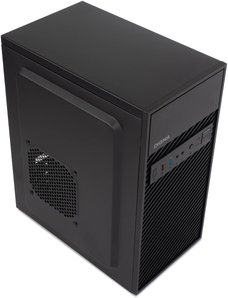Корпус Digma DCC-MD302 черный без БП ATX 2xUSB2.0 audio