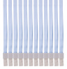 Шнур для пропуска Deli 8352l-blue 45х1см нейлон голубой (упак.:12шт) пластиковый пакет