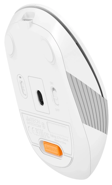Мышь A4Tech Fstyler FB10C белый/серый оптическая (2400dpi) беспроводная BT/Radio USB (4but)