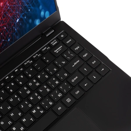 Ноутбук IRU Planio 14ING N100 8Gb SSD256Gb Intel Iris Xe graphics 14" IPS FHD (1920x1080) Free DOS black 6000mAh (2058902)