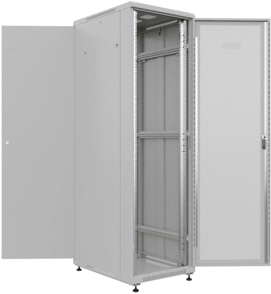 Шкаф серверный NTSS Премиум (NTSS-R22U6080PD) напольный 22U 600x800мм пер.дв.перфор. металл 900кг серый 710мм 54кг 1102мм IP20 сталь