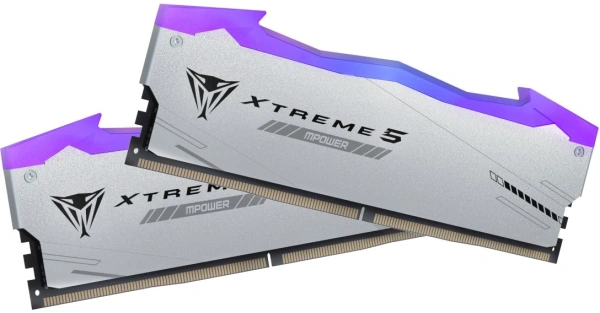 Память DDR5 2x16GB 8000MHz Patriot PVXR532G80C38KM Viper Xtreme 5 RGB RTL Gaming PC5-64000 CL38 DIMM 288-pin 1.45В с радиатором Ret