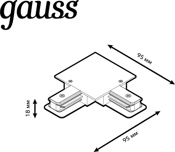 Соединитель Gauss TR134 белый