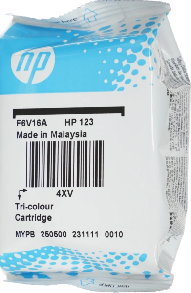 Картридж струйный HP 123 F6V16AE многоцветный (100стр.) для HP DJ 2130/2620/2630/2632/3639