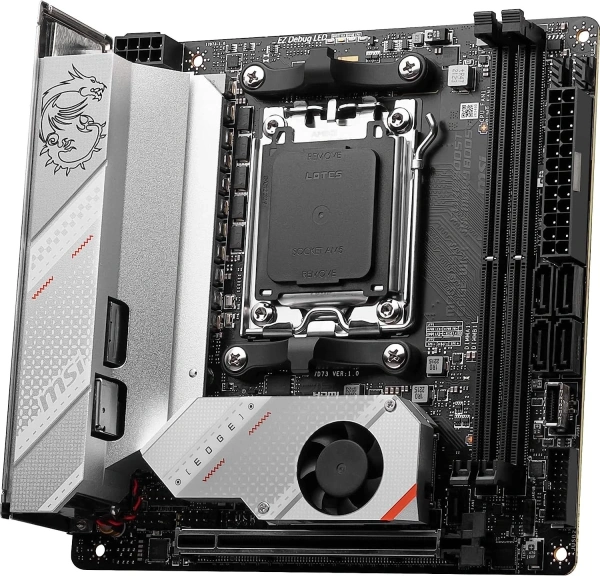 Материнская плата MSI MPG B650I EDGE WIFI SocketAM5 AMD B650 2xDDR5 mini-ITX AC`97 8ch(7.1) 2.5Gg RA