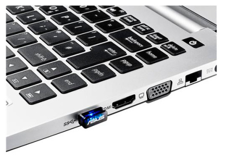Сетевой адаптер WiFi Asus USB-N10 Nano N150 USB 2.0