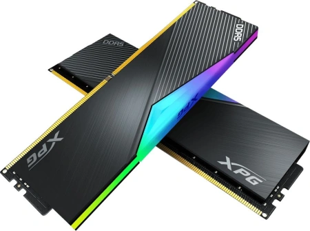 Память DDR5 2x16GB 6800MHz A-Data AX5U6800C3416G-DCLARBK XPG Lancer RGB RTL PC5-54400 CL32 DIMM 288-pin 1.4В kit dual rank с радиатором Ret