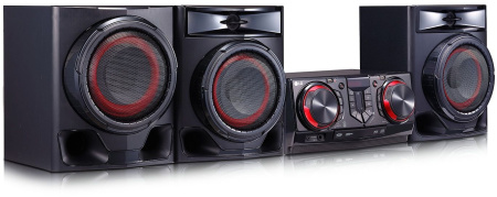 Минисистема LG XBOOM CJ45 черный 720Вт CD CDRW FM USB BT