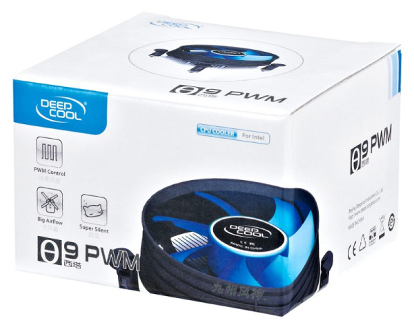 Устройство охлаждения(кулер) Deepcool THETA 9 PWM Soc-1151/1200 4-pin 18-45dB Al 95W 269gr Ret